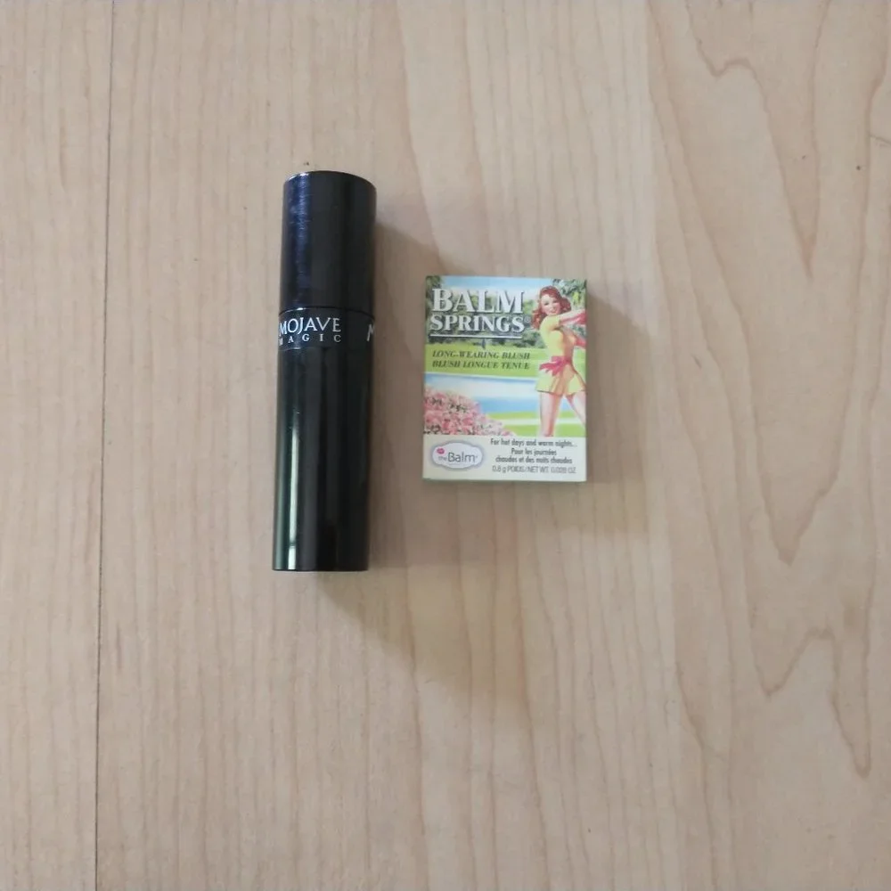 NEW THE BALM SPRINGS TRAVEL BLUSH + BLUSH BRUSH